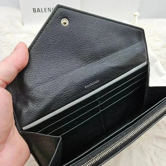 Balenciaga Paper Mini Leather  Long Wallet - Picture 11 of 16